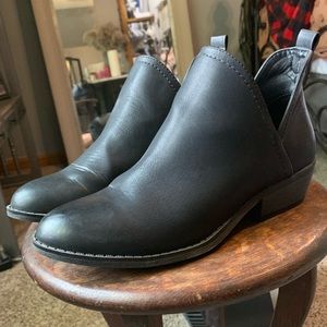 Gently worn black ankle boots